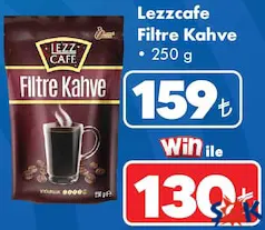 LEZZCAFE FİLTRE KAHVE 250 G fiyat ve kampanya bilgisi